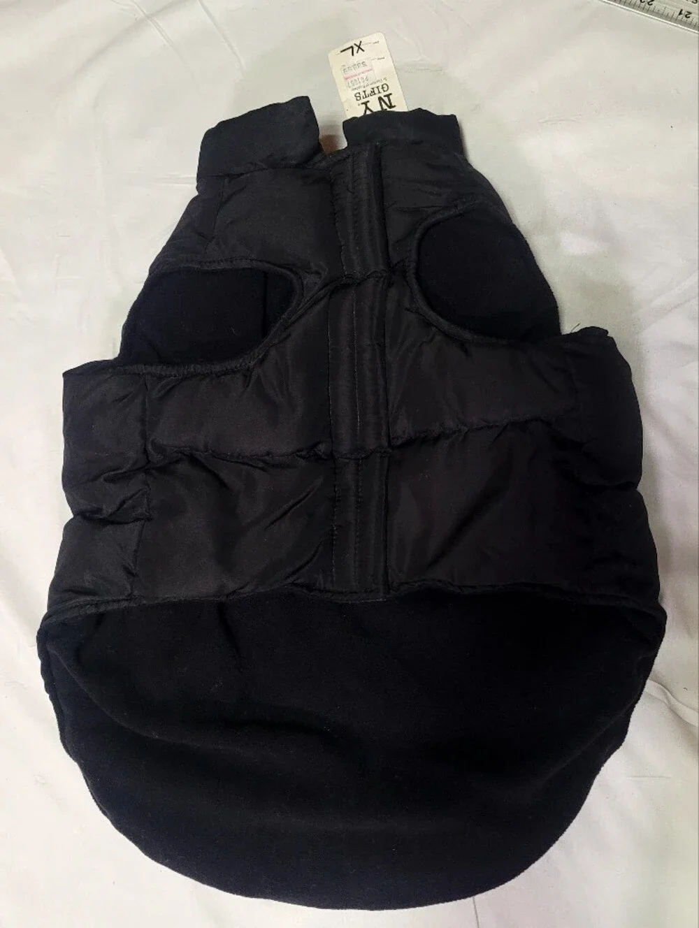 Dog Vest, Black, Size XL